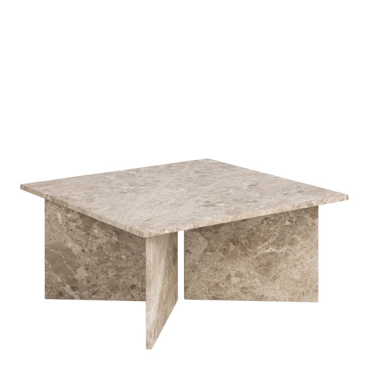 Cote | Furniture Vega Coffee Table, Square 90cm - Brown Marble Top Vega, Coffee Tables 90AH000022202