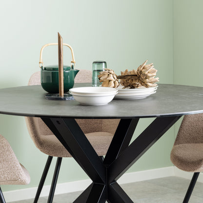 Cote | Furniture Heaven 2-4 Seater Dining Table - Ceramic Black Top Heaven, Dining Tables 90AH000022312