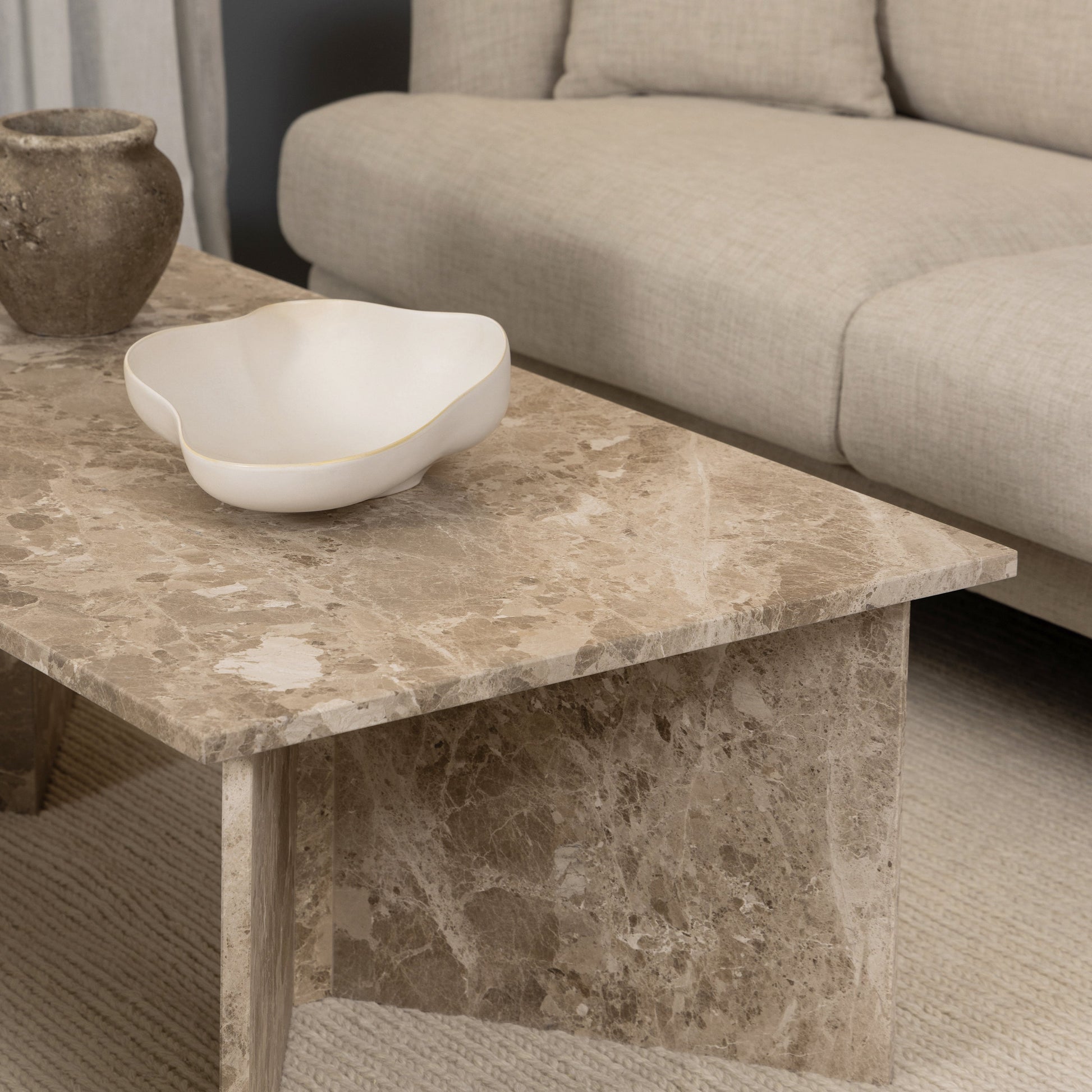 Cote | Furniture Vega Coffee Table, Rectangular 140cm - Brown Marble Vega, Coffee Tables 90AH000022323