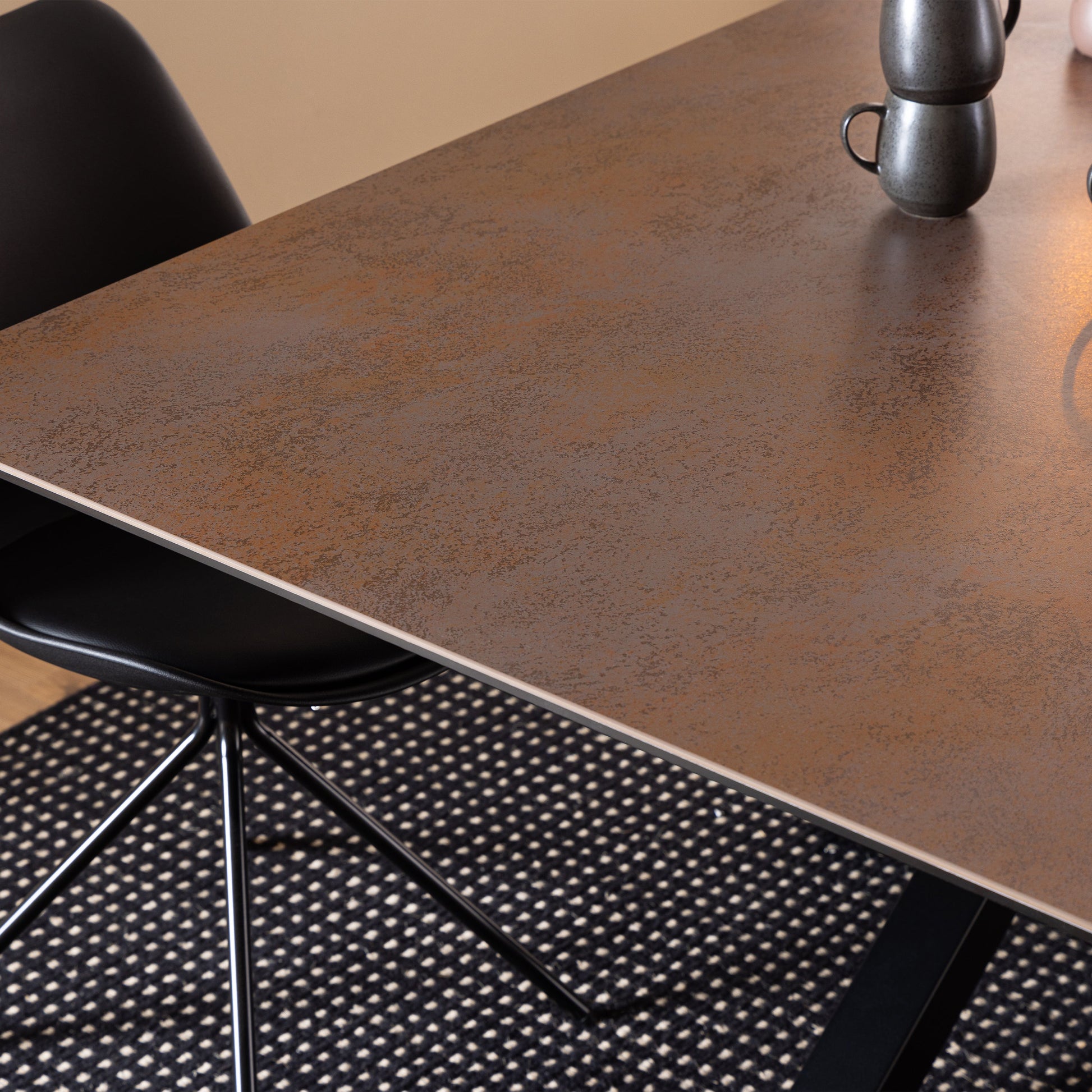 Cote | Furniture Heaven 6-8 Seater Dining Table - Ceramic Rusty Brown Top Heaven, Dining Tables 90AH000022569