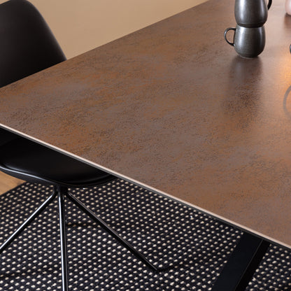 Cote | Furniture Heaven 6-8 Seater Dining Table - Ceramic Rusty Brown Top Heaven, Dining Tables 90AH000022569