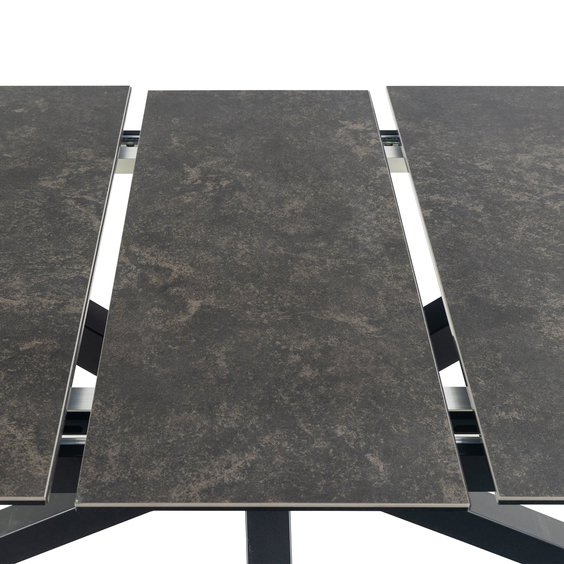 Cote | Furniture Heaven 6-8 Seater Extendable Dining Table (200cm) - Ceramic Black Top Heaven, Dining Tables 90AH000022636