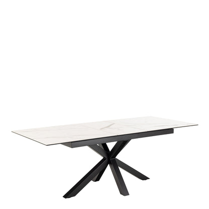 Cote | Furniture Heaven 6-8 Seater Extendable Dining Table (168cm) - Ceramic White Top  Heaven, Dining Tables 90AH000022885