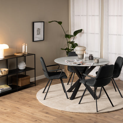 Cote | Furniture Heaven 2-4 Seater Dining Table - Ceramic Grey Top Heaven, Dining Tables 90AH000022914