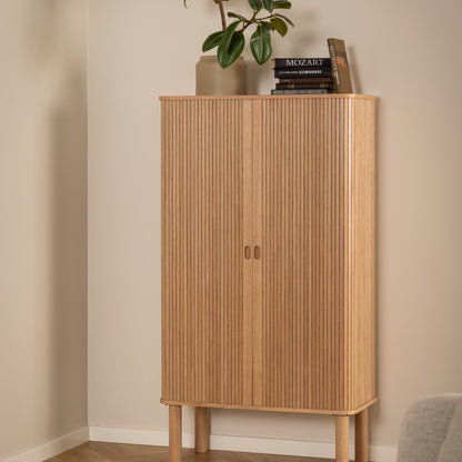 Cote | Furniture Langley Cabinet Tall, Sliding Doors - Oak Langley, Cupboards 90AH000023226