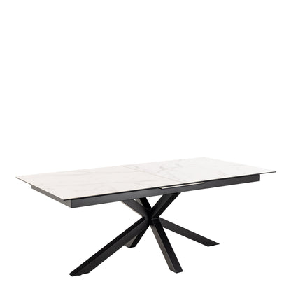 Cote | Furniture Heaven 6-8 Seater Extendable Dining Table (200cm) - Ceramic White Top Heaven, Dining Tables 90AH000023263