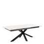 Heaven 6-8 Seater Large Extendable Dining Table (200cm) - Ceramic White Top