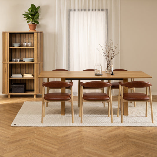 Cote | Furniture Colima 6 Seater Dining Table - Oak Colima, Dining Tables 90AH000023333