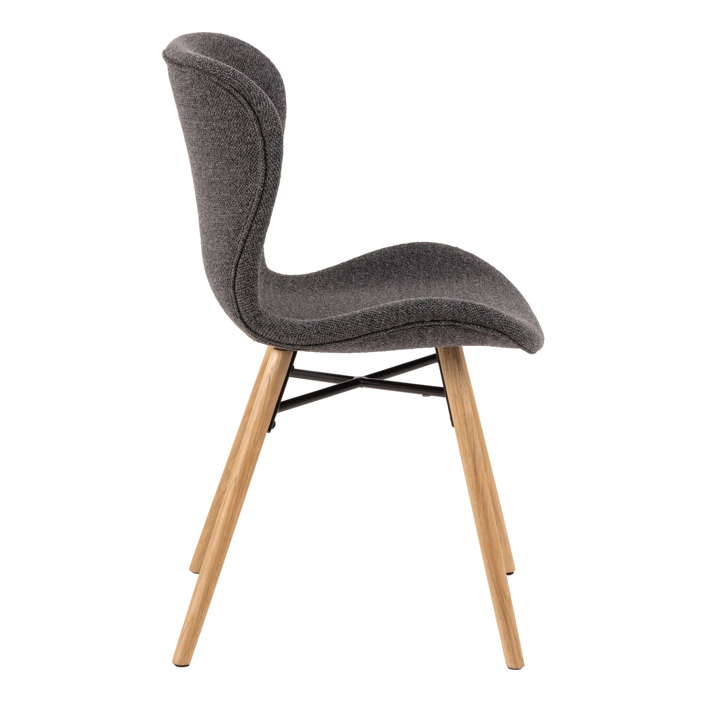 Cote | Furniture Batilda Dining Chairs - Grey with Oak Legs (Set of 2) Batilda, Dining Chairs 90AH000023355