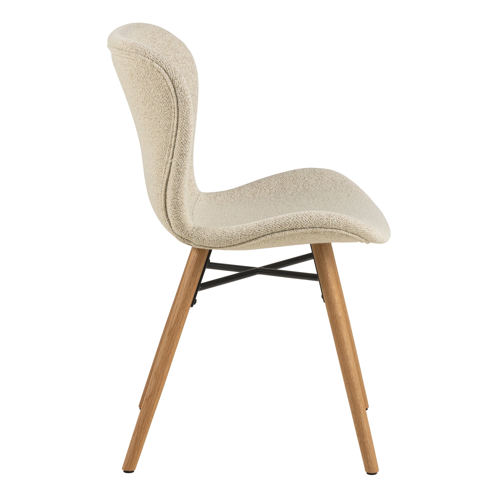 Cote | Furniture Batilda Dining Chairs - Cream with Oak Legs (Set of 2) Batilda, Dining Chairs 90AH000023358