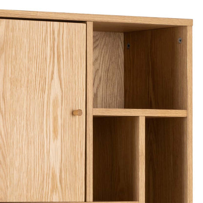 Rangoon 3 Door Bookcase - Oak