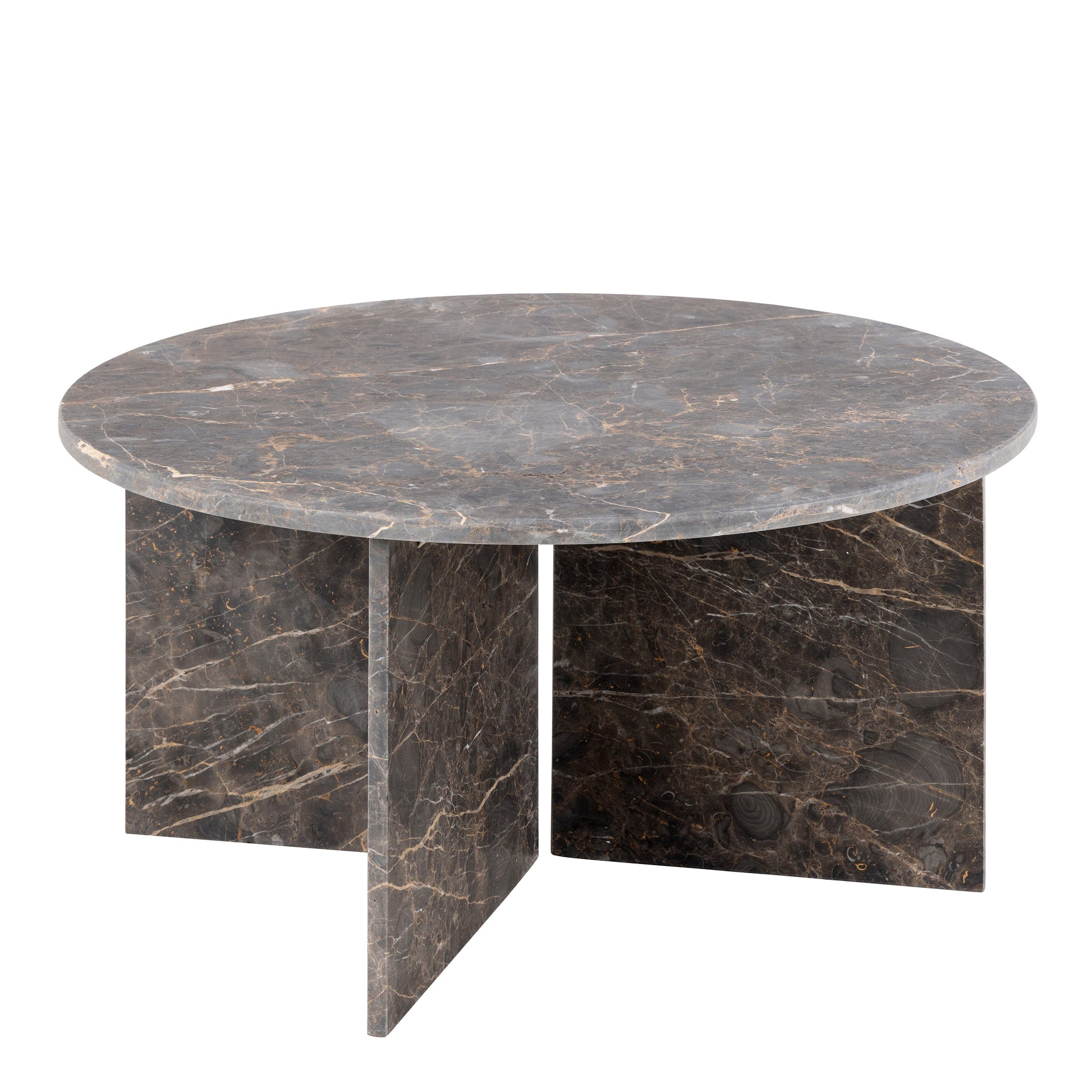 Cote | Furniture Vega Coffee Table, Round - Marron Marble Vega, Coffee Tables 90AH000023597