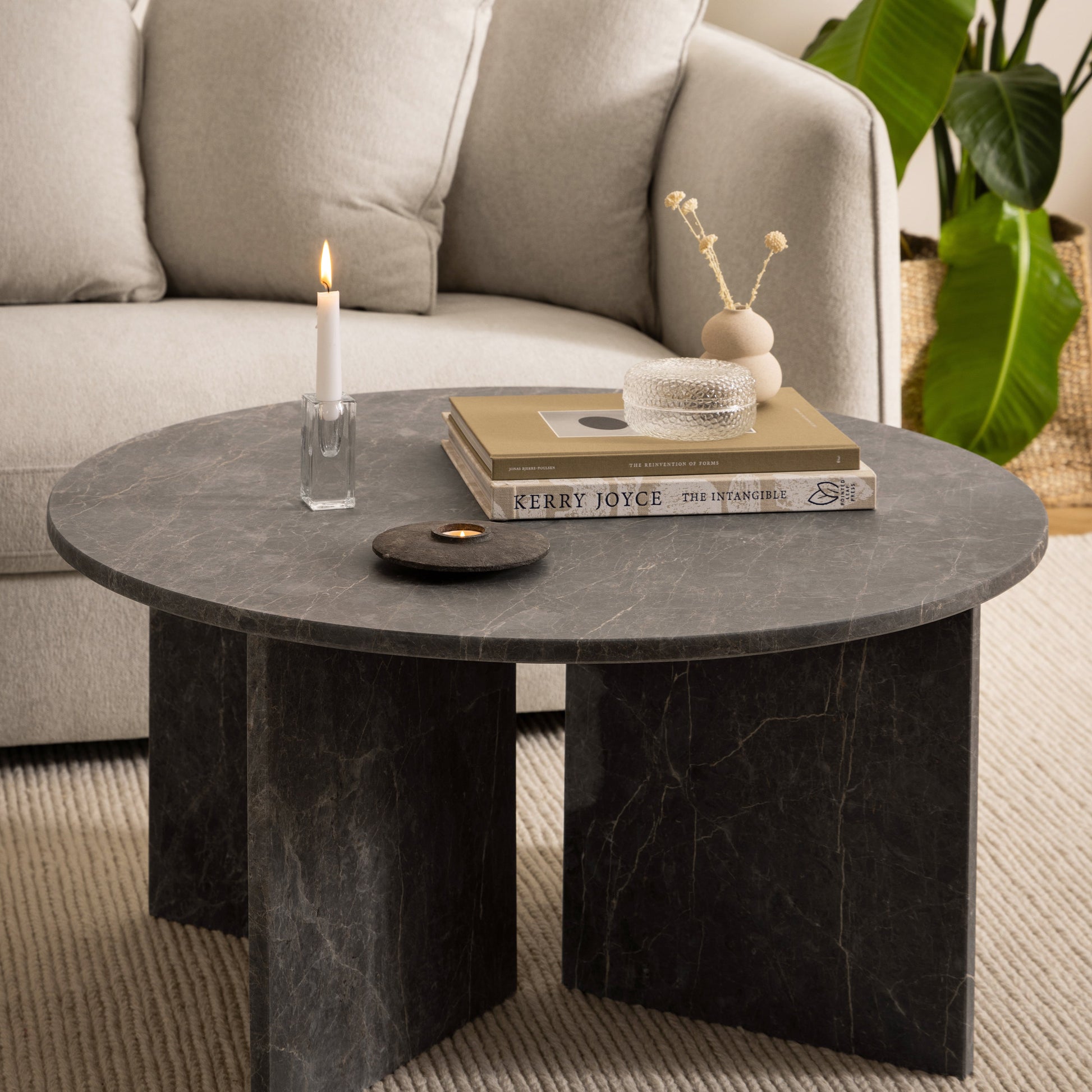 Cote | Furniture Vega Coffee Table, Round - Marron Marble Vega, Coffee Tables 90AH000023597