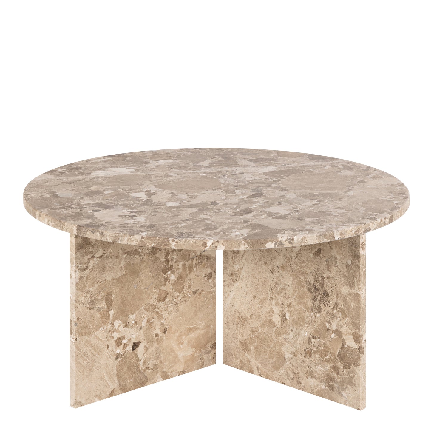 Cote | Furniture Vega Coffee Table, Round - Brown Marble Vega, Coffee Tables 90AH000023598