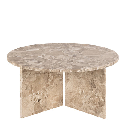 Cote | Furniture Vega Coffee Table, Round - Brown Marble Vega, Coffee Tables 90AH000023598