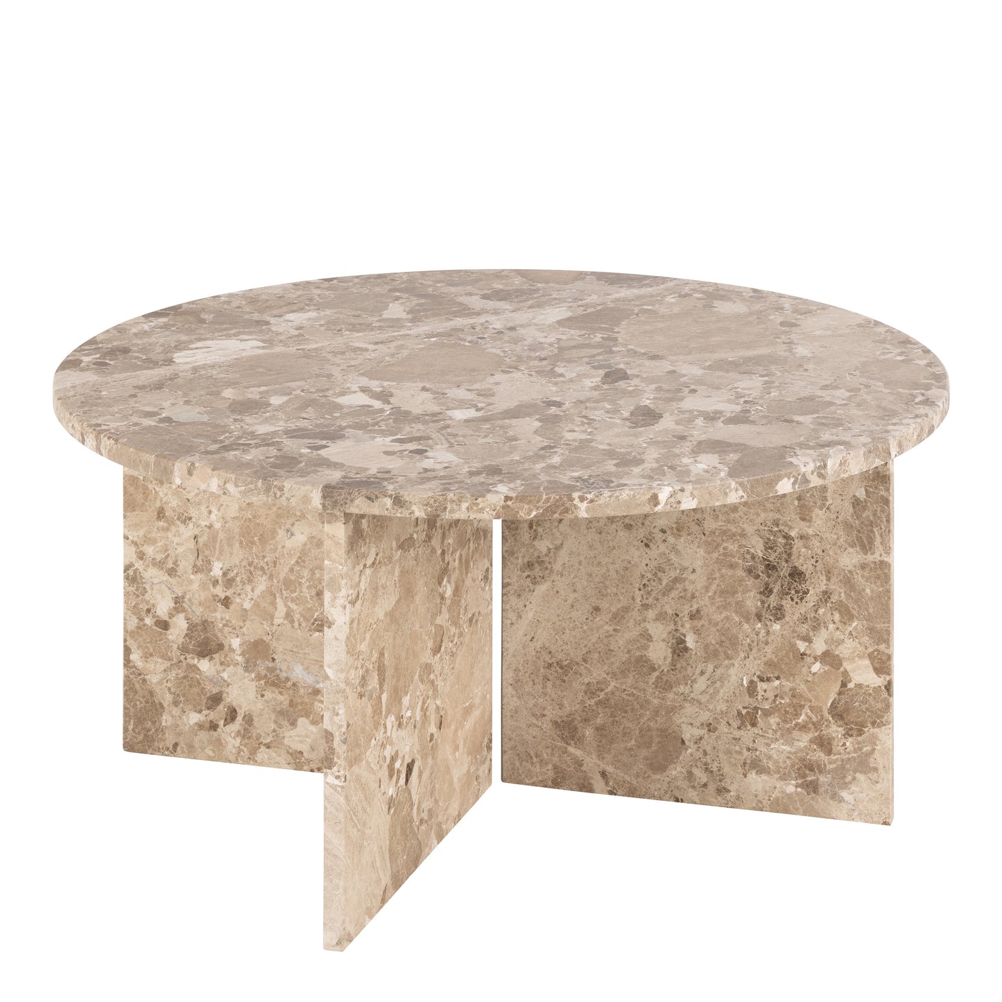 Cote | Furniture Vega Coffee Table, Round - Brown Marble Vega, Coffee Tables 90AH000023598