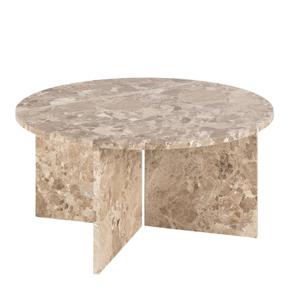 Cote | Furniture Vega Coffee Table, Round - Brown Marble Vega, Coffee Tables 90AH000023598