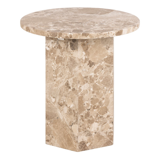 Cote | Furniture Naxos Side Table, Round - Brown Marble Naxos, Side Tables 90AH000023616