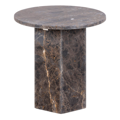 Cote | Furniture Naxos Side Table, Round - Marron Marble Naxos, Side Tables 90AH000023617