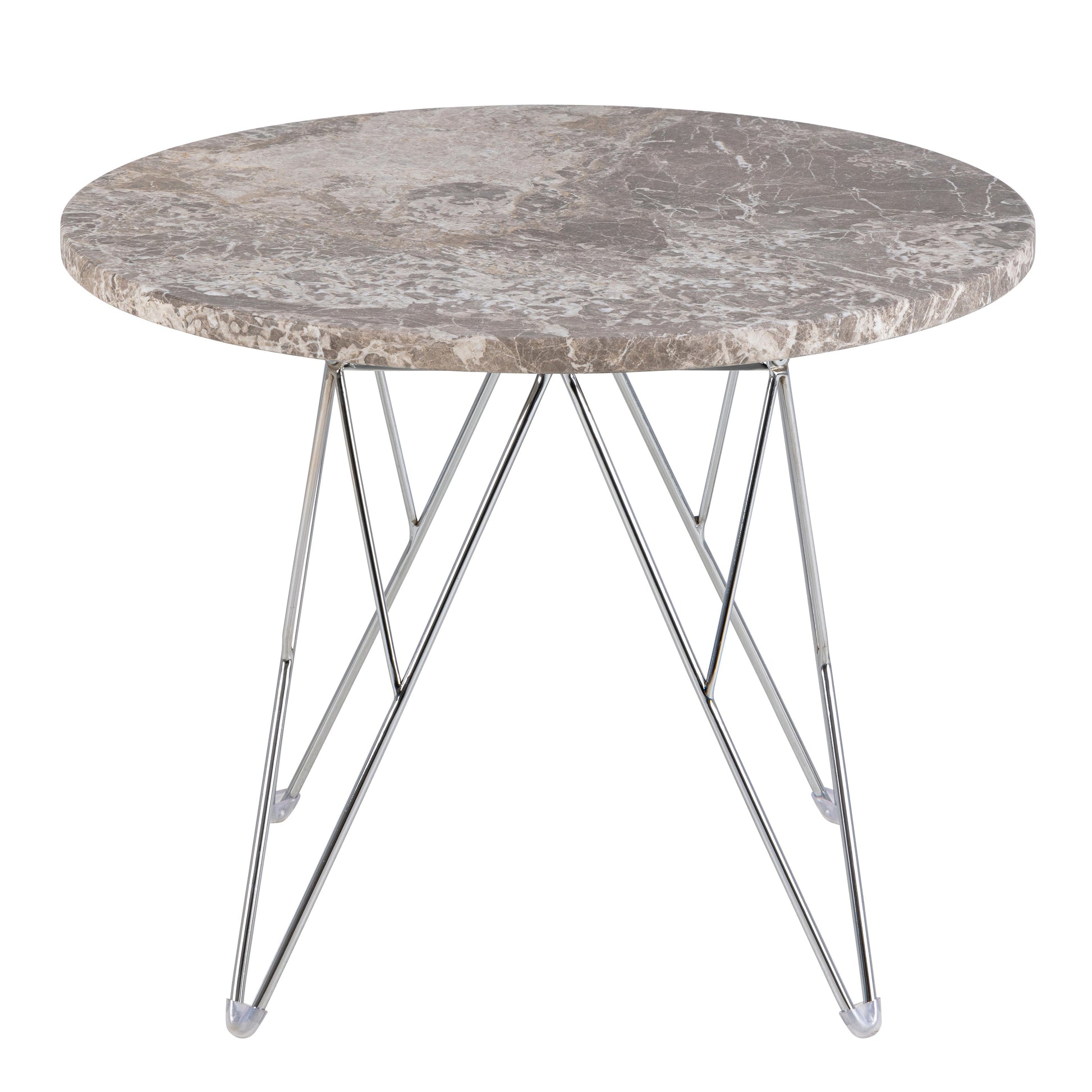 Cote | Furniture Prunus Side Table, Round - Grey-Brown Marble Top Prunus, Side Tables 90AH000023721