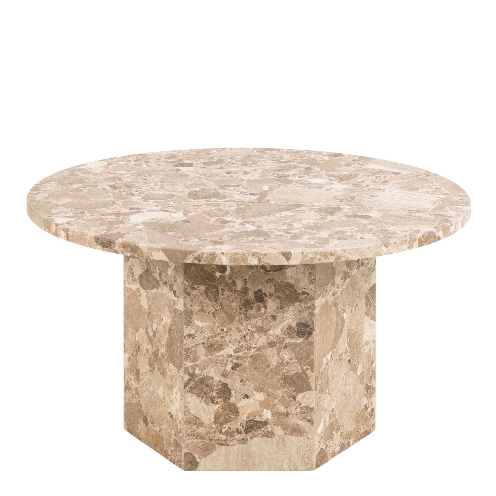 Cote | Furniture Naxos Coffee Table, Round - Brown Marble Naxos, Coffee Tables 90AH000023741