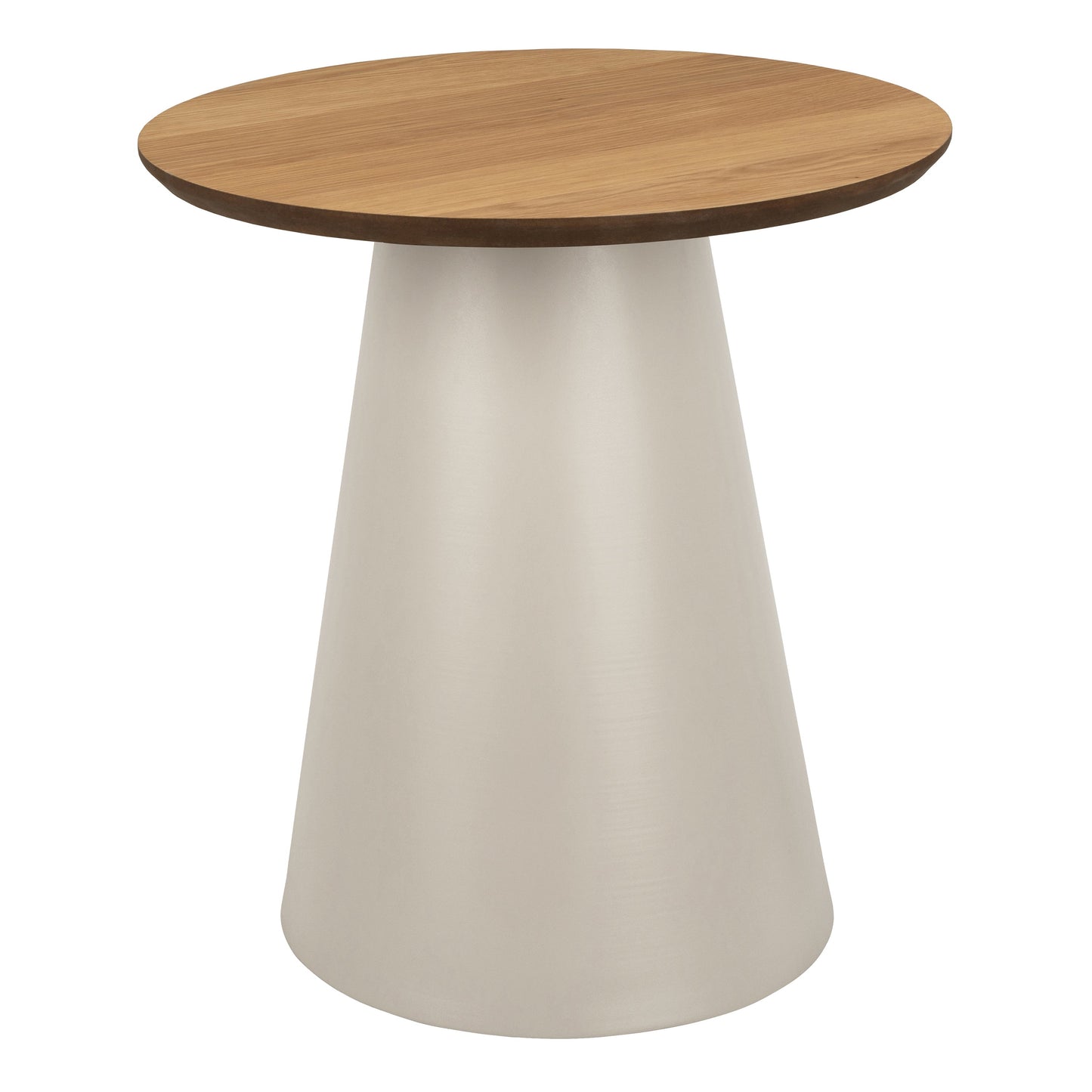 Soli Round Coffee Table, Small - Oak & Grey