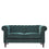 Velvet Chesterfield 2 Seater Sofa - Emerald Green