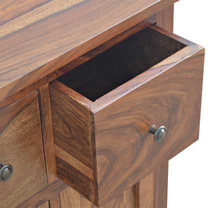 Cote Furniture | Sheesham Cabinet 4 Drawer - Honey Sheesham, Cupboards IN090