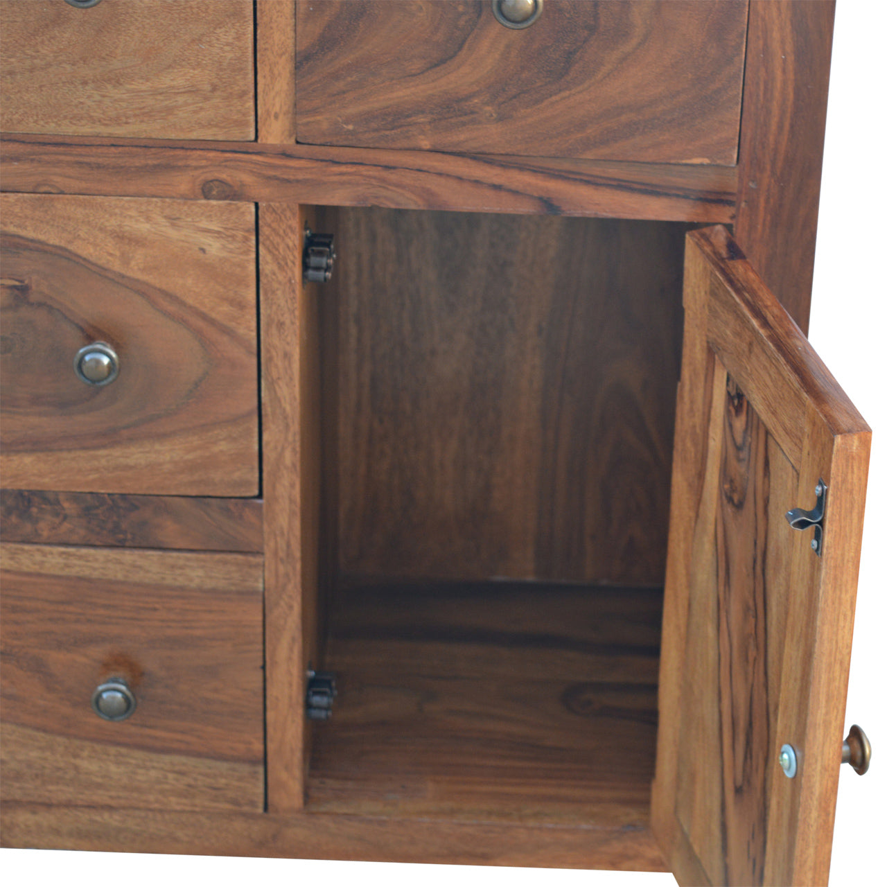 Cote Furniture | Sheesham Cabinet 4 Drawer - Honey Sheesham, Cupboards IN090