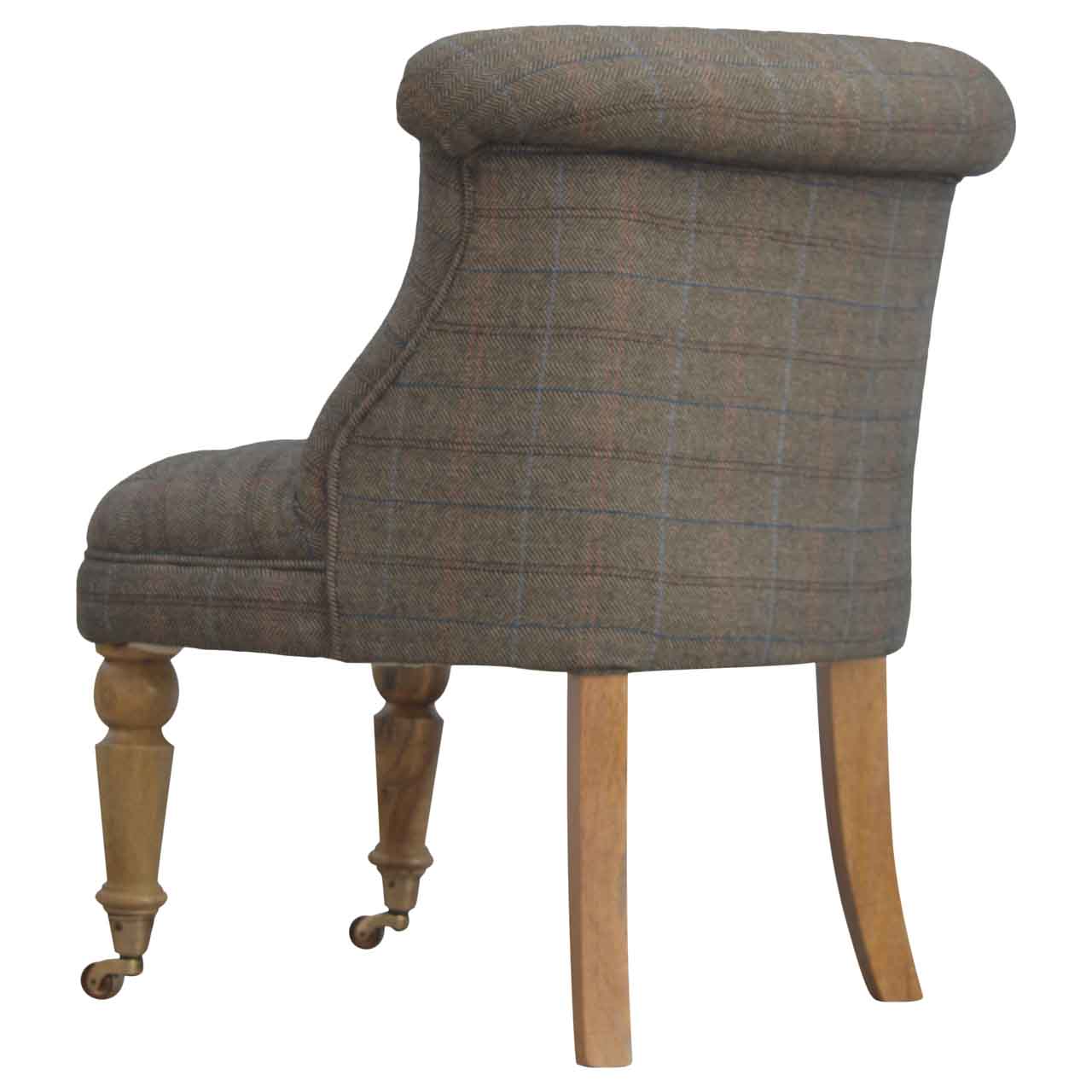 Cote Furniture | Compact Multi Tweed Accent Chair - Oak Compact, Sofas & Seating, Accent Chairs & Armchairs IN111