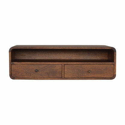 Cote Furniture | Floating Open Console Table (Wall Mounted) - Chestnut  Console Tables IN1229