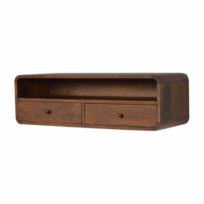 Cote Furniture | Floating Open Console Table (Wall Mounted) - Chestnut  Console Tables IN1229