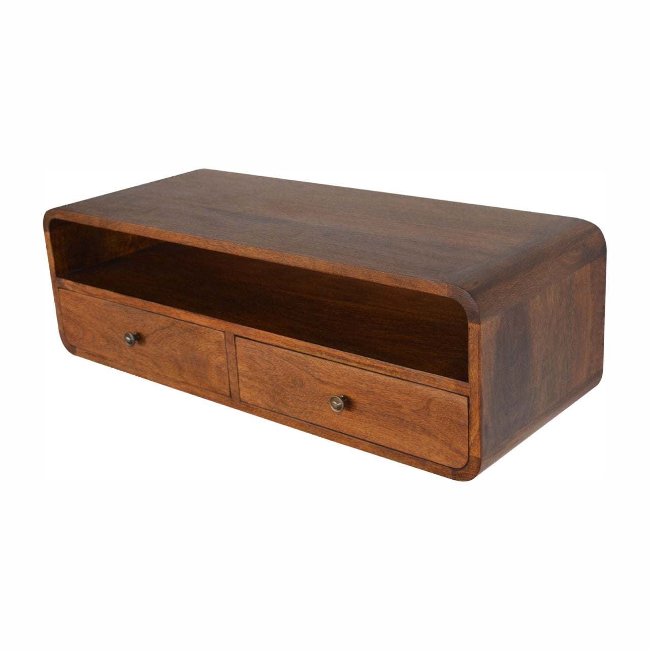 Cote Furniture | Floating Open Console Table (Wall Mounted) - Chestnut  Console Tables IN1229