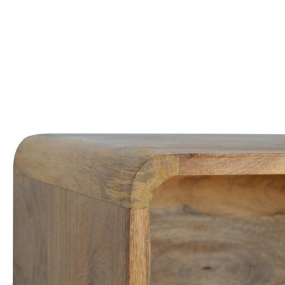 Cote Furniture | Wall Mounted Open Bedside Table - Oak Compact, Bedside Tables IN1285