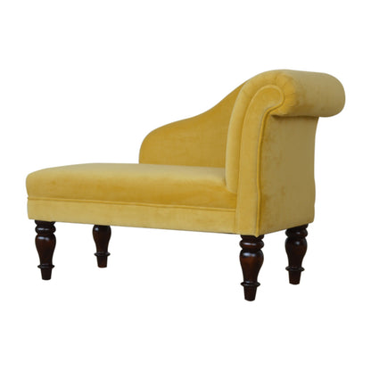 Cote Furniture | Velvet Chaise - Mustard  Sofas, Sofas & Seating IN1340