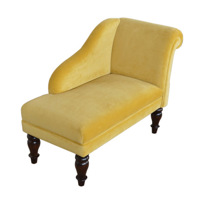 Cote Furniture | Velvet Chaise - Mustard  Sofas, Sofas & Seating IN1340