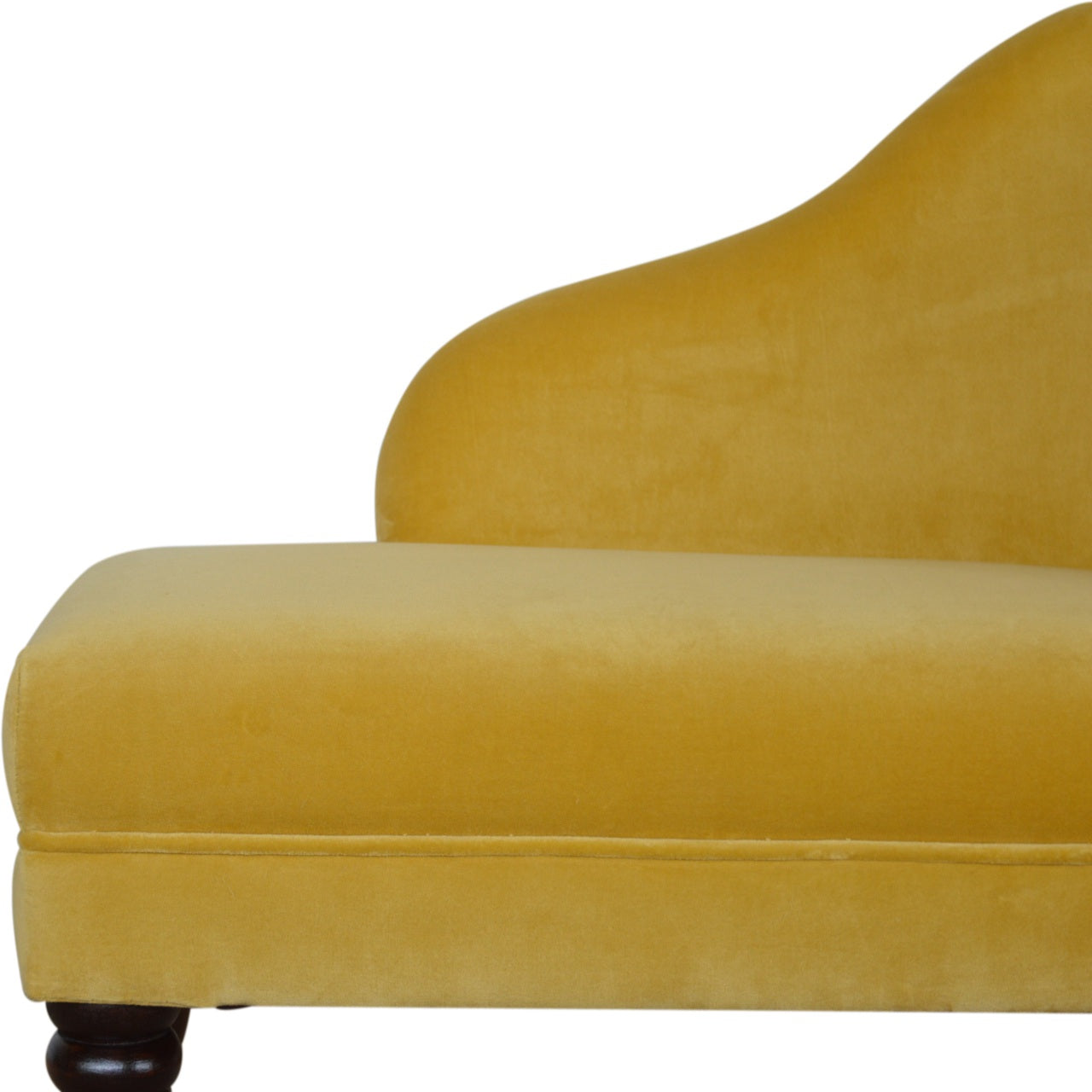 Cote Furniture | Velvet Chaise - Mustard  Sofas, Sofas & Seating IN1340