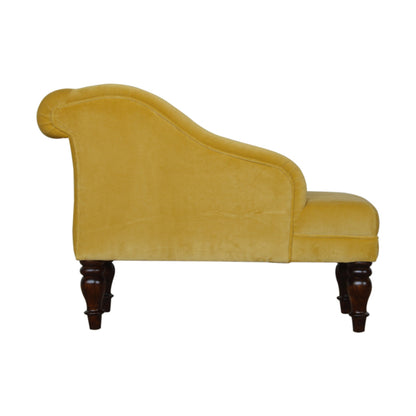 Cote Furniture | Velvet Chaise - Mustard  Sofas, Sofas & Seating IN1340