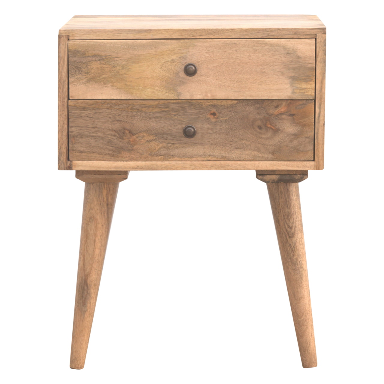 Cote Furniture | Modern 2 Drawer Bedside Table - Oak Bedside Tables IN138