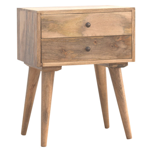 Cote Furniture | Modern 2 Drawer Bedside Table - Oak Bedside Tables IN138