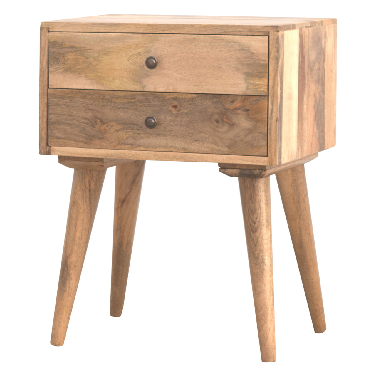 Cote Furniture | Modern 2 Drawer Bedside Table - Oak Bedside Tables IN138