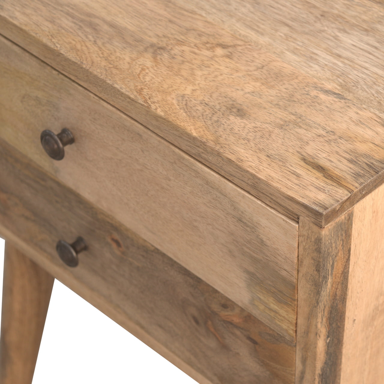 Cote Furniture | Modern 2 Drawer Bedside Table - Oak Bedside Tables IN138