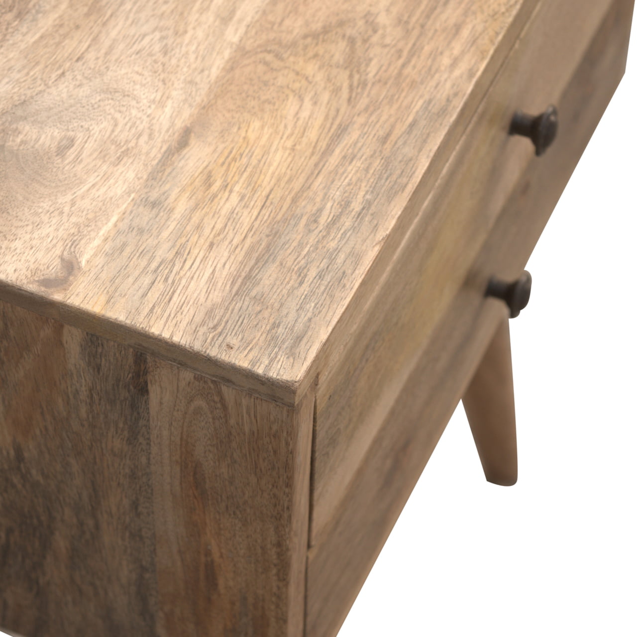 Cote Furniture | Modern 2 Drawer Bedside Table - Oak Bedside Tables IN138