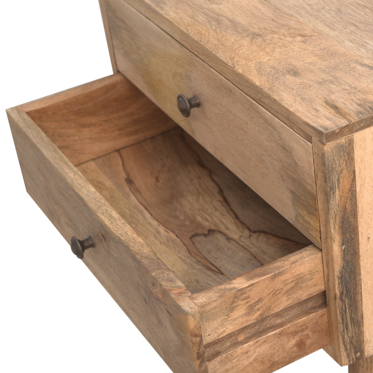 Cote Furniture | Modern 2 Drawer Bedside Table - Oak Bedside Tables IN138