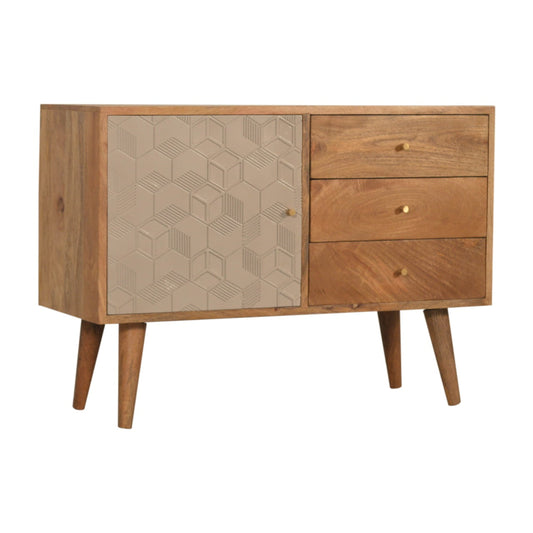 Cote Furniture | Acadia Geometric Shape Sideboard - Oak Acadia, Sideboards IN1472