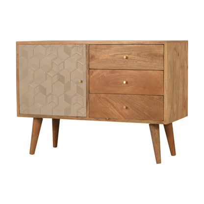 Cote Furniture | Acadia Geometric Shape Sideboard - Oak Acadia, Sideboards IN1472