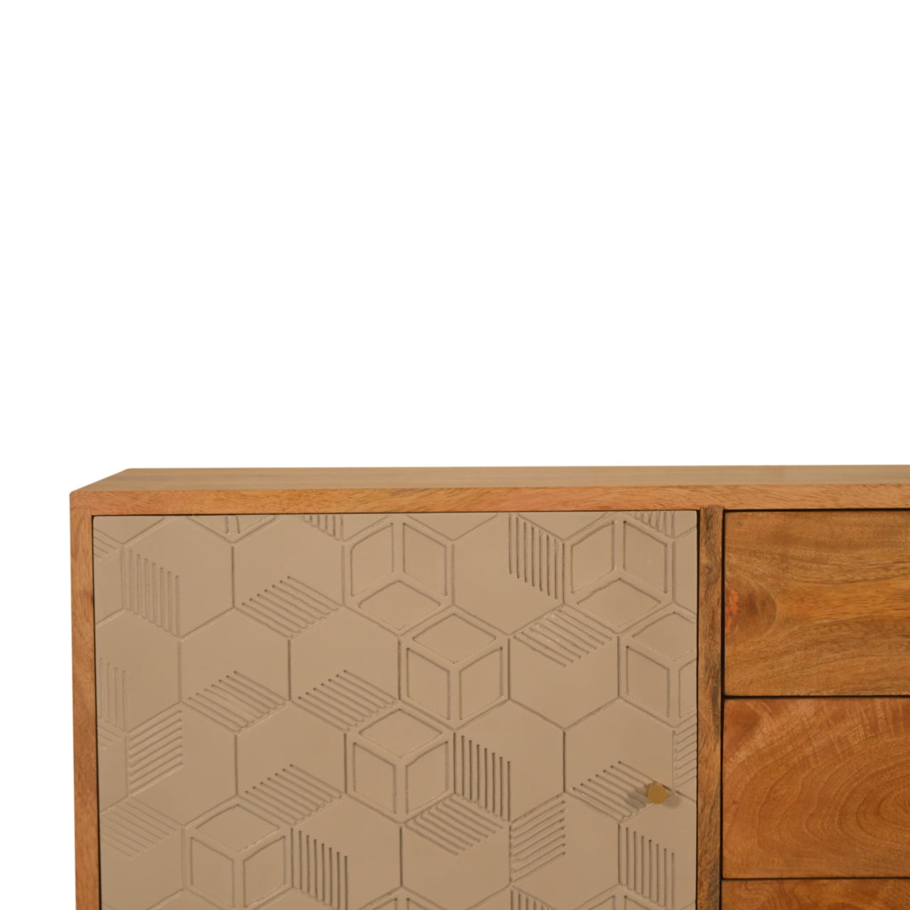 Cote Furniture | Acadia Geometric Shape Sideboard - Oak Acadia, Sideboards IN1472