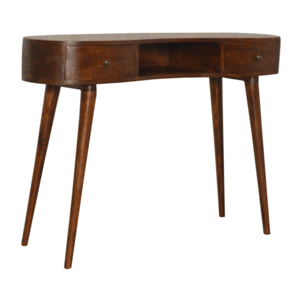 Cote Furniture | Wave Desk - Chestnut  Compact, Dressing Tables & Desks, Office Desk IN1492