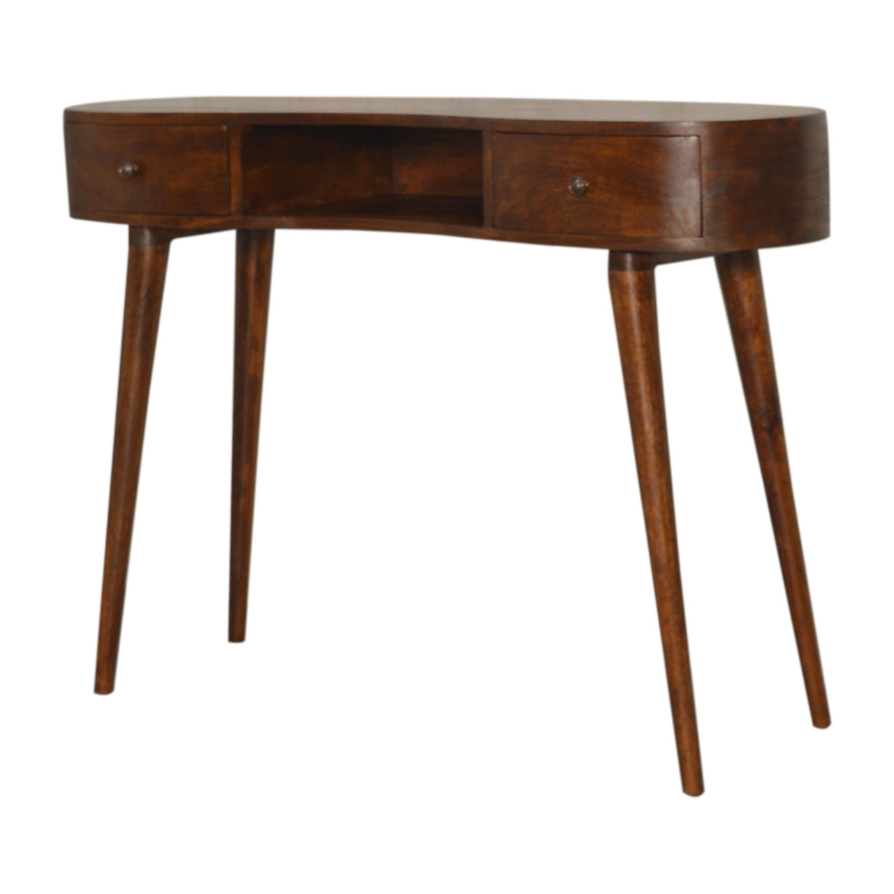 Cote Furniture | Wave Desk - Chestnut  Compact, Dressing Tables & Desks, Office Desk IN1492