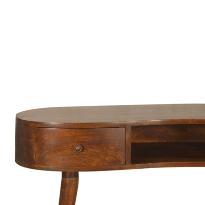 Cote Furniture | Wave Desk - Chestnut  Compact, Dressing Tables & Desks, Office Desk IN1492